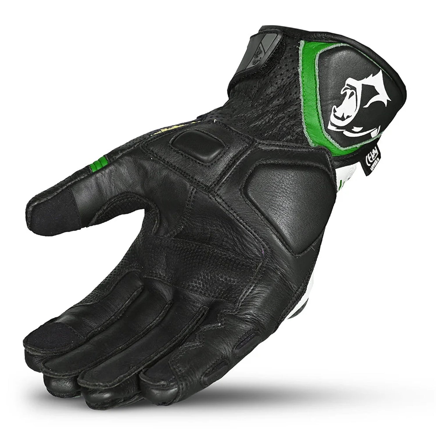 BELA Rocket Short Gloves White Green Black