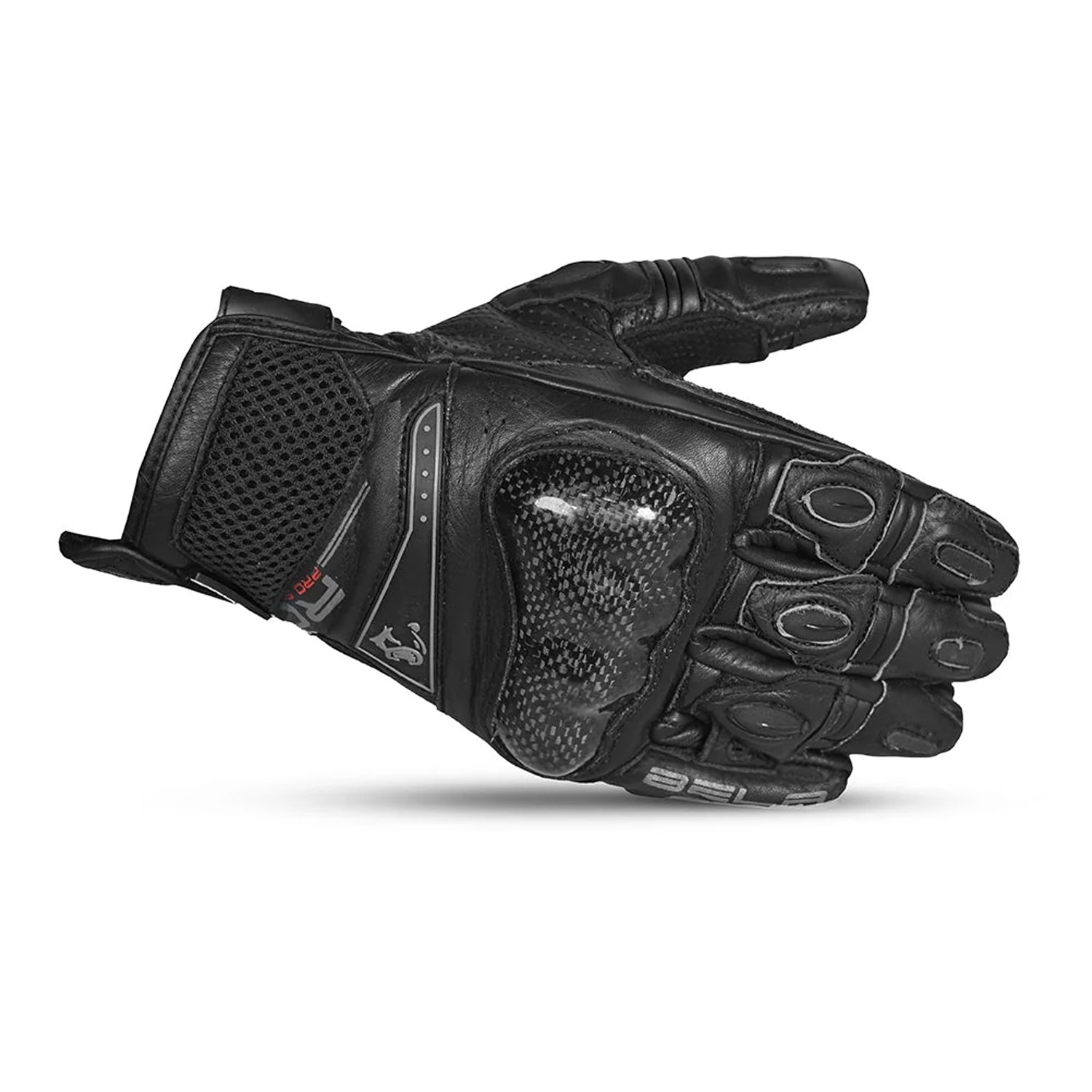 Bela Rocket Short Leather Glove Black/Grey