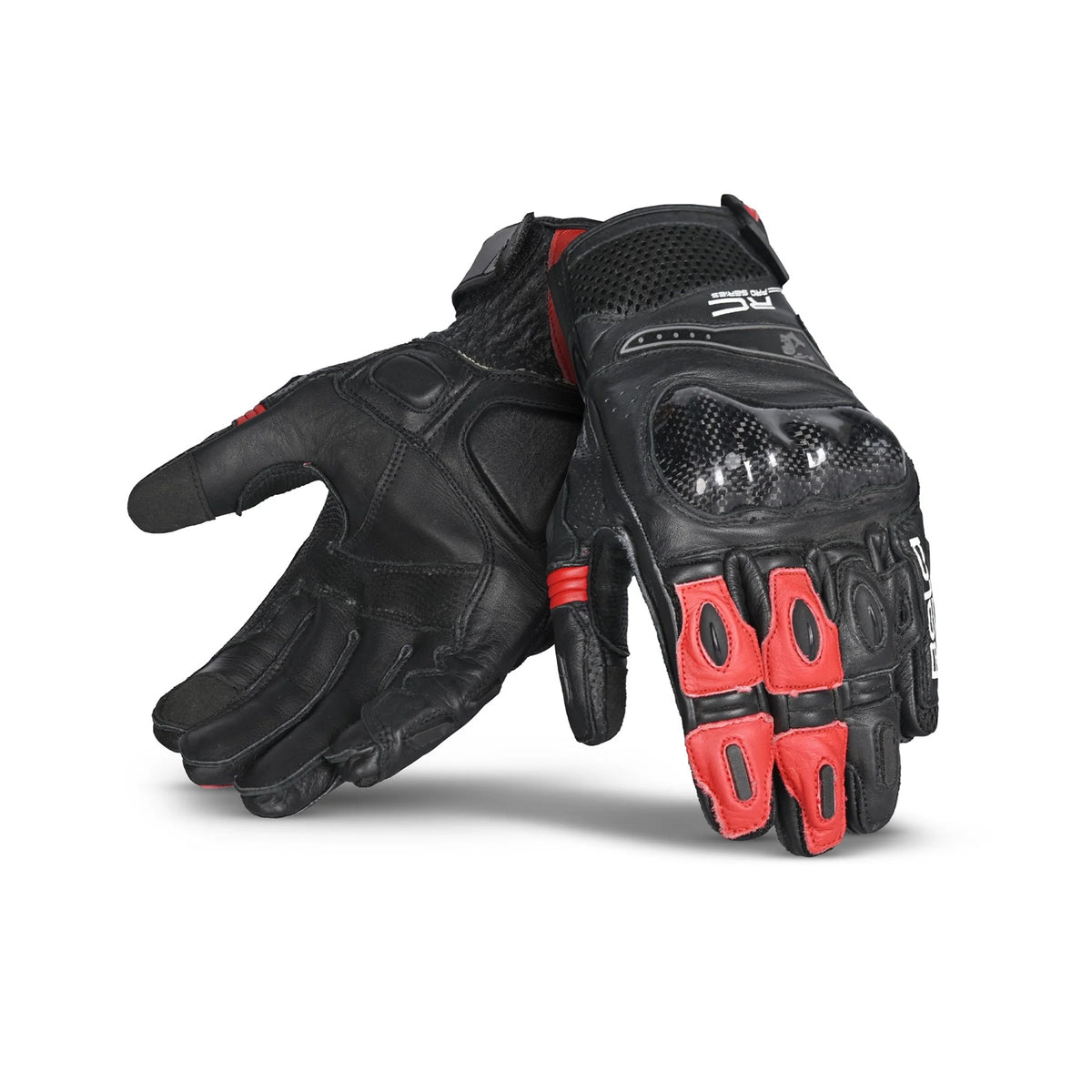 BELA Rocket Short Racing Gloves Black Red