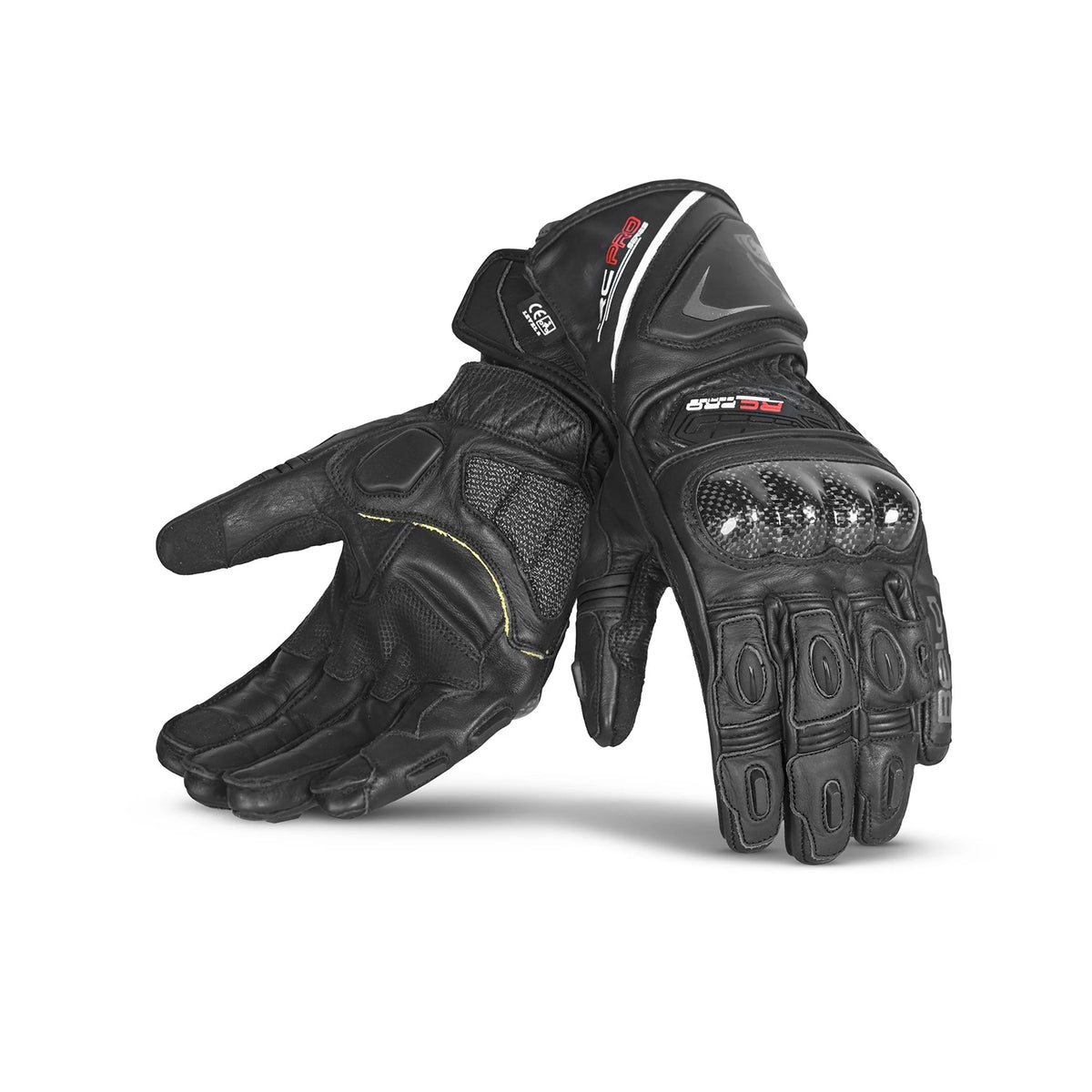 BELA Rocket Long Motorcycle Racing Gloves Black Grey