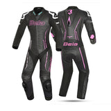 BELA 2PC Rocket Lady Mix Kanga Jumpsuit White Black Pink