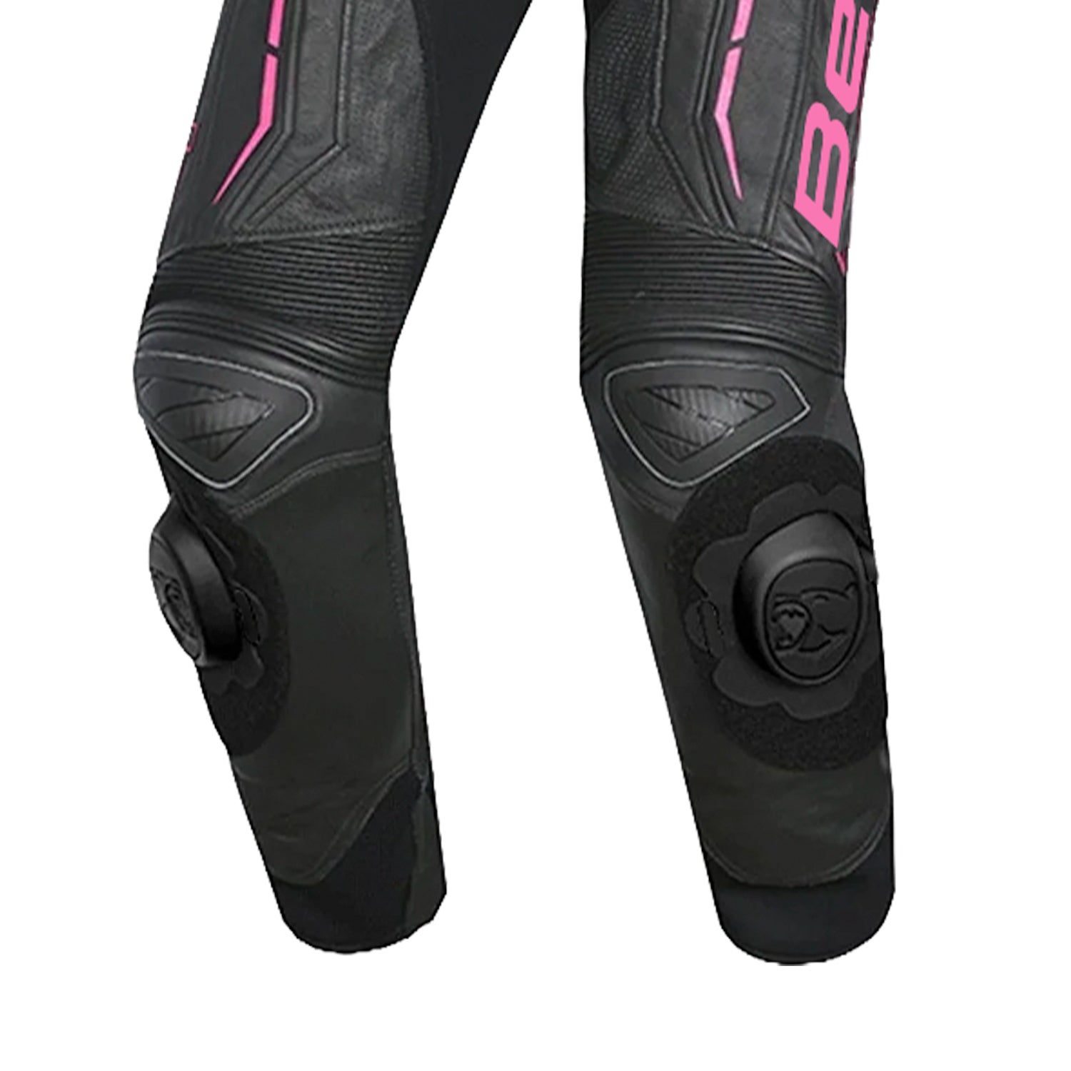 BELA Rocket Lady Mix Kangaroo 1-PC Motorcycle racing Suits White/Black/Pink