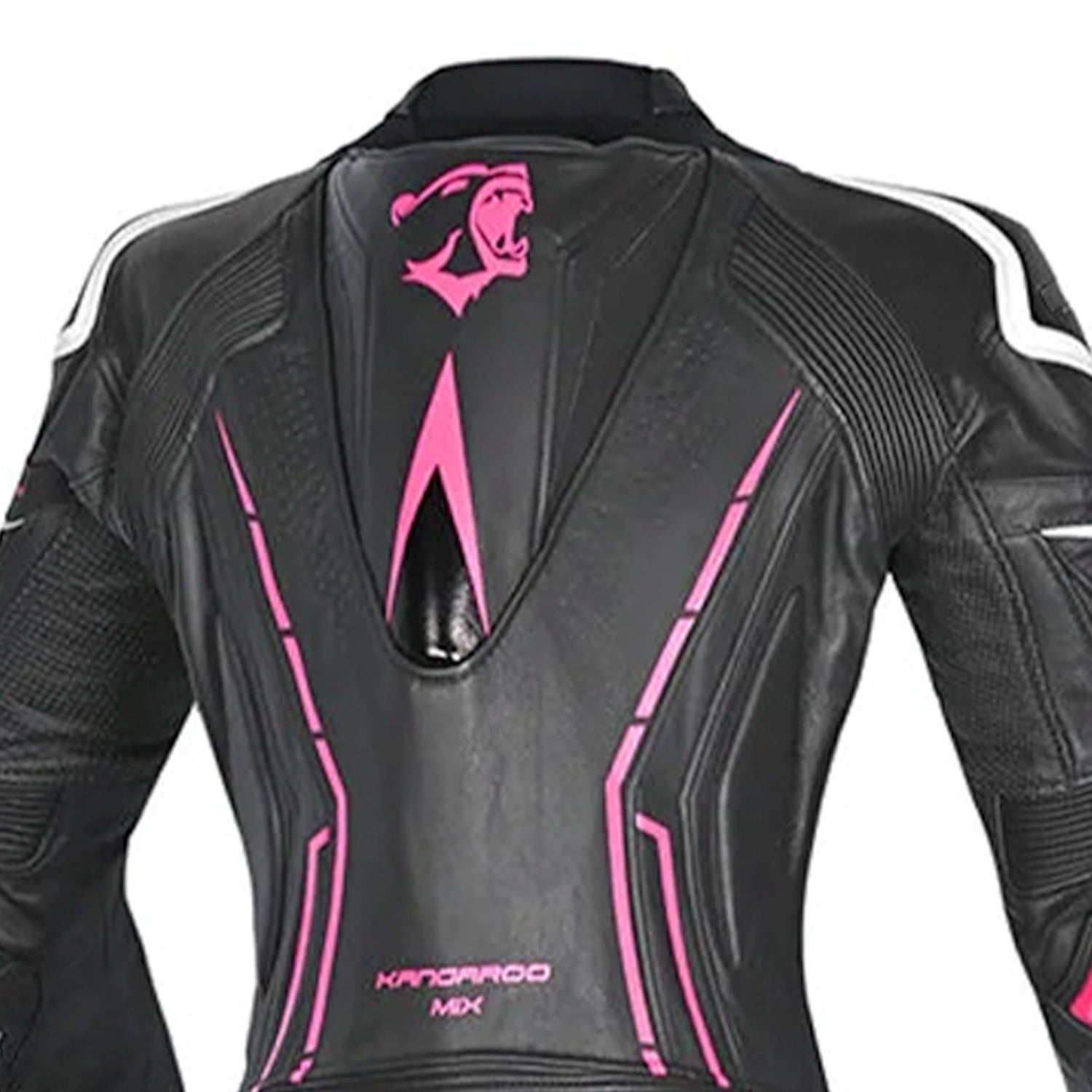 BELA Rocket Lady Mix Kangaroo 1-PC Motorcycle racing Suits White/Black/Pink