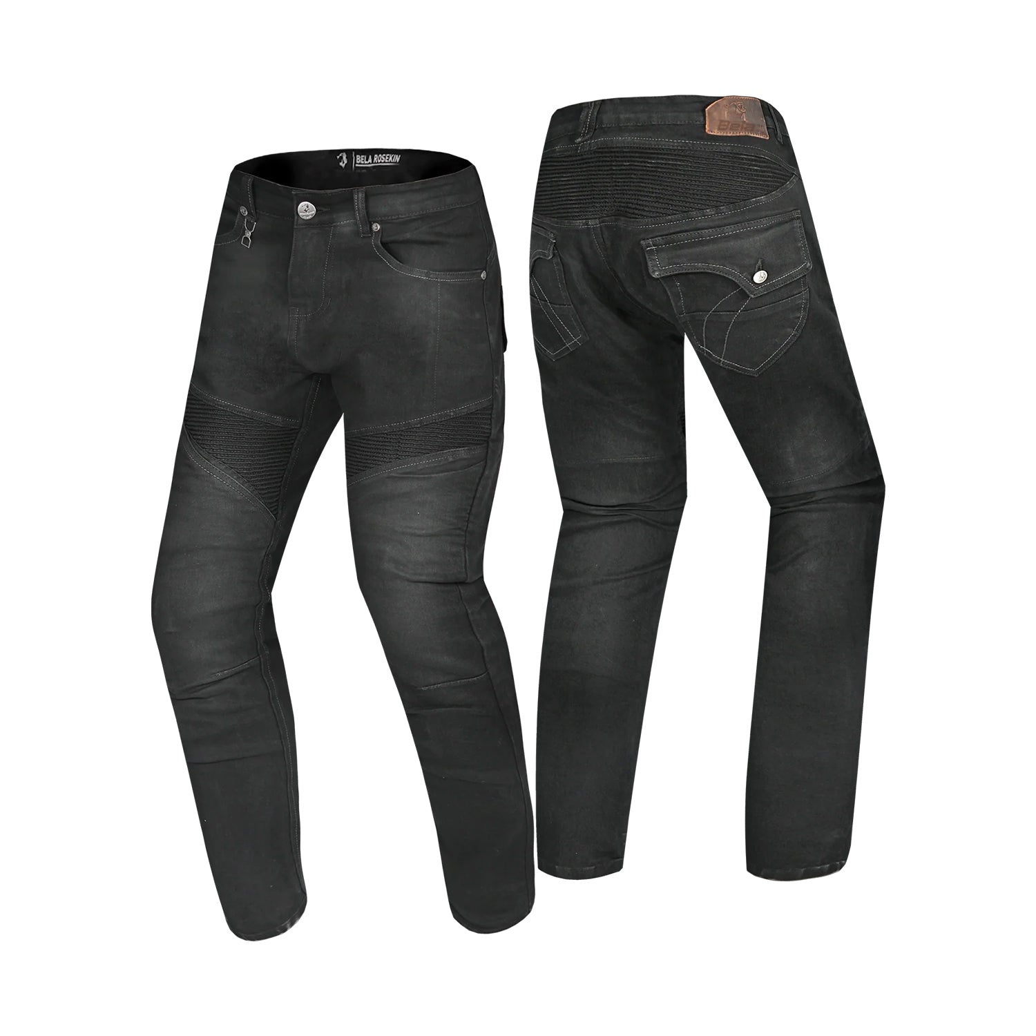 BELA ROSEKIN LADY MOTORCYCLE JEANS 30L BLACK SPRAY
