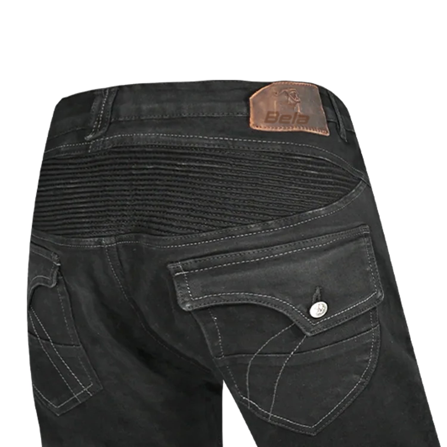 BELA ROSEKIN LADY MOTORCYCLE JEANS 30L BLACK SPRAY