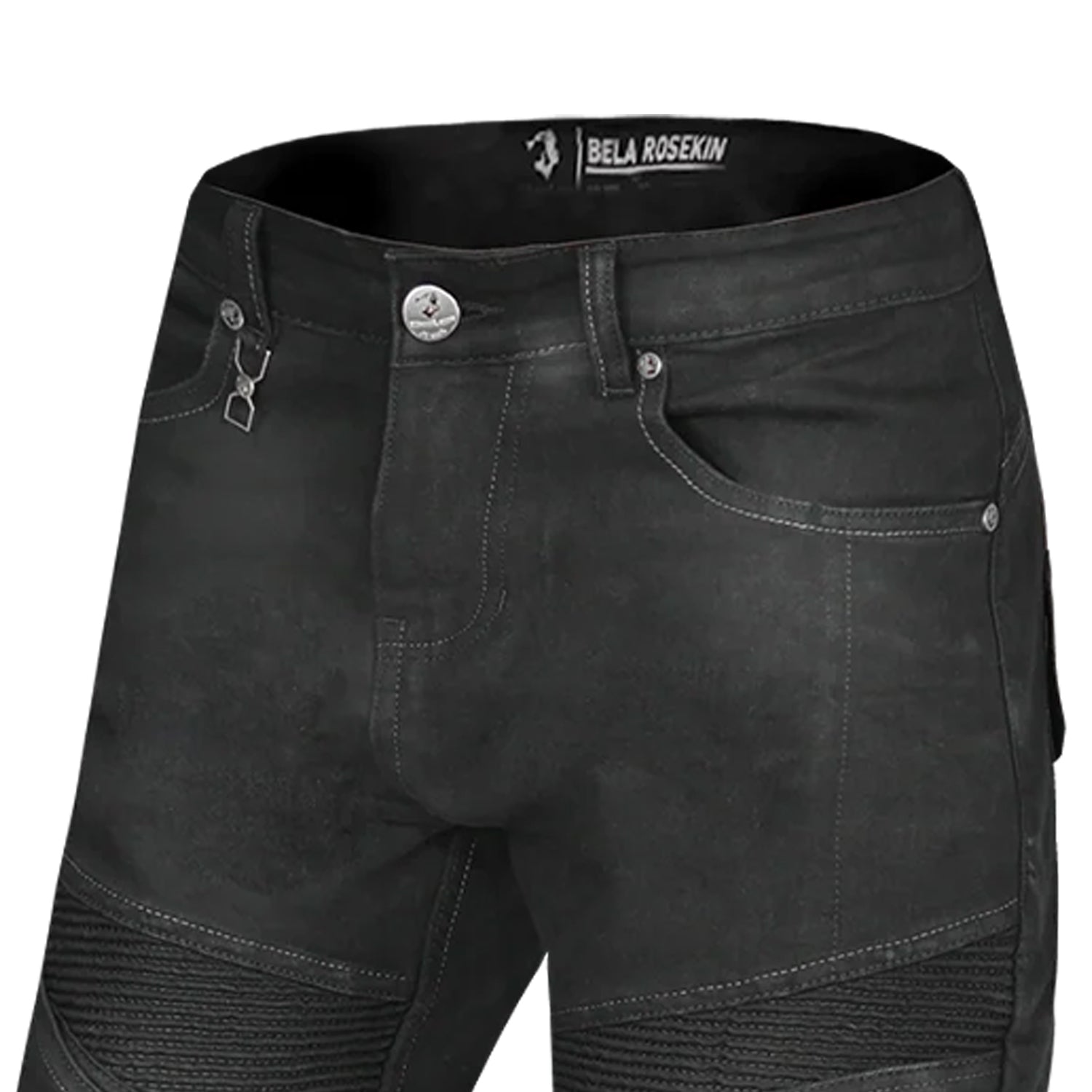 BELA ROSEKIN LADY MOTORCYCLE JEANS 30L BLACK SPRAY