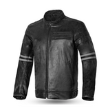 BELA Royal Rider Leather Motorcycle Riding Jacket Black