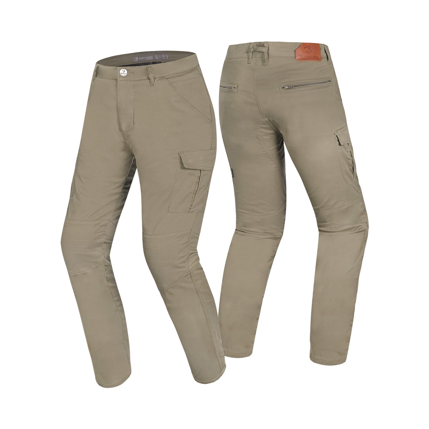 BELA Rush Cargo Motorcycle Textile Pants Khaki 34L