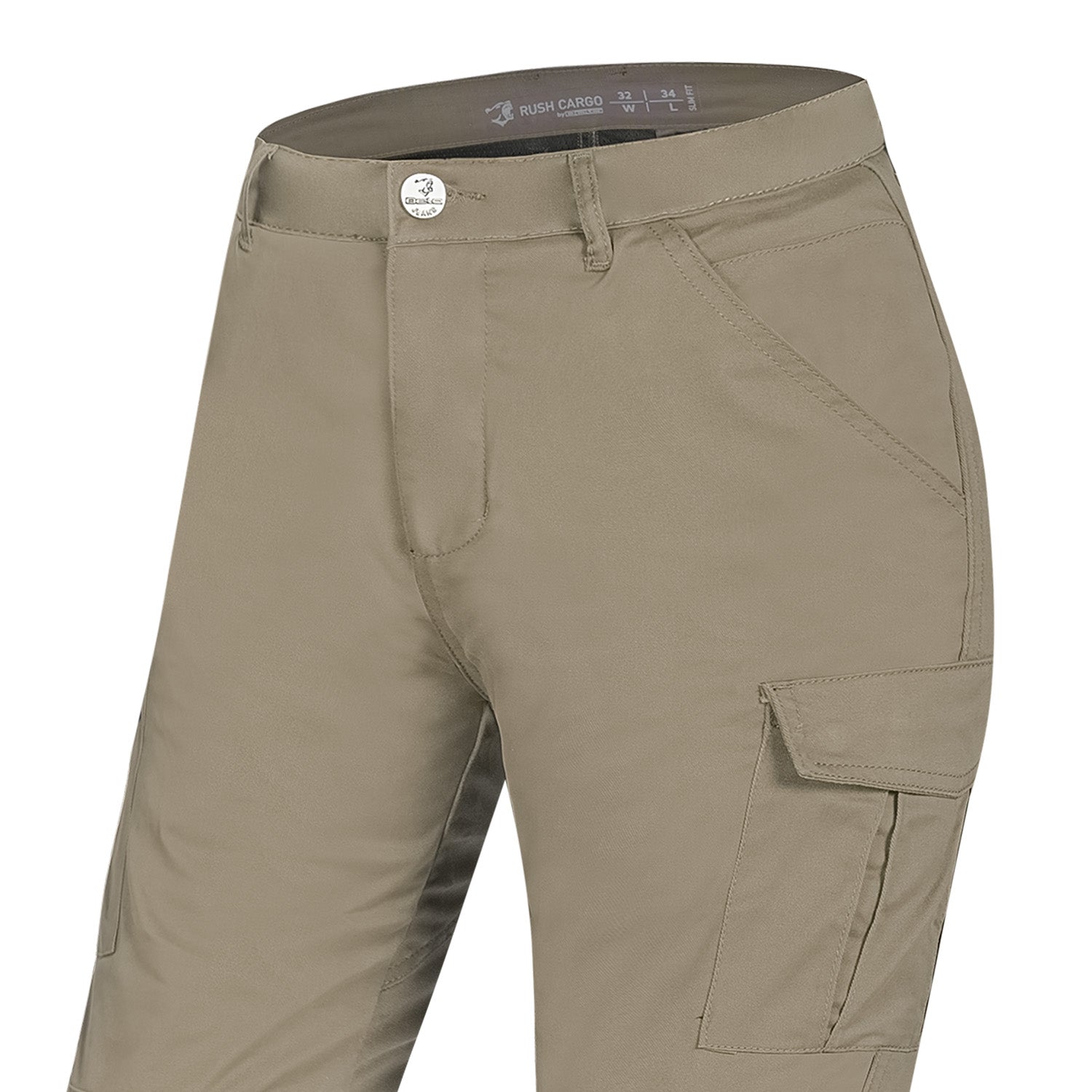 BELA Rush Cargo Motorcycle Textile Pants Khaki 34L