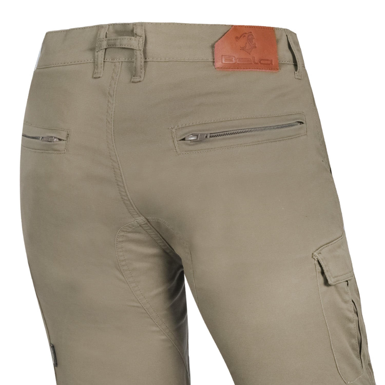 BELA Rush Cargo Motorcycle Textile Pants Khaki 32L