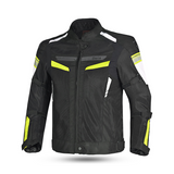 Bela Sprinter Men Motorcycle Textile Jacket Black/Yellow Fluro