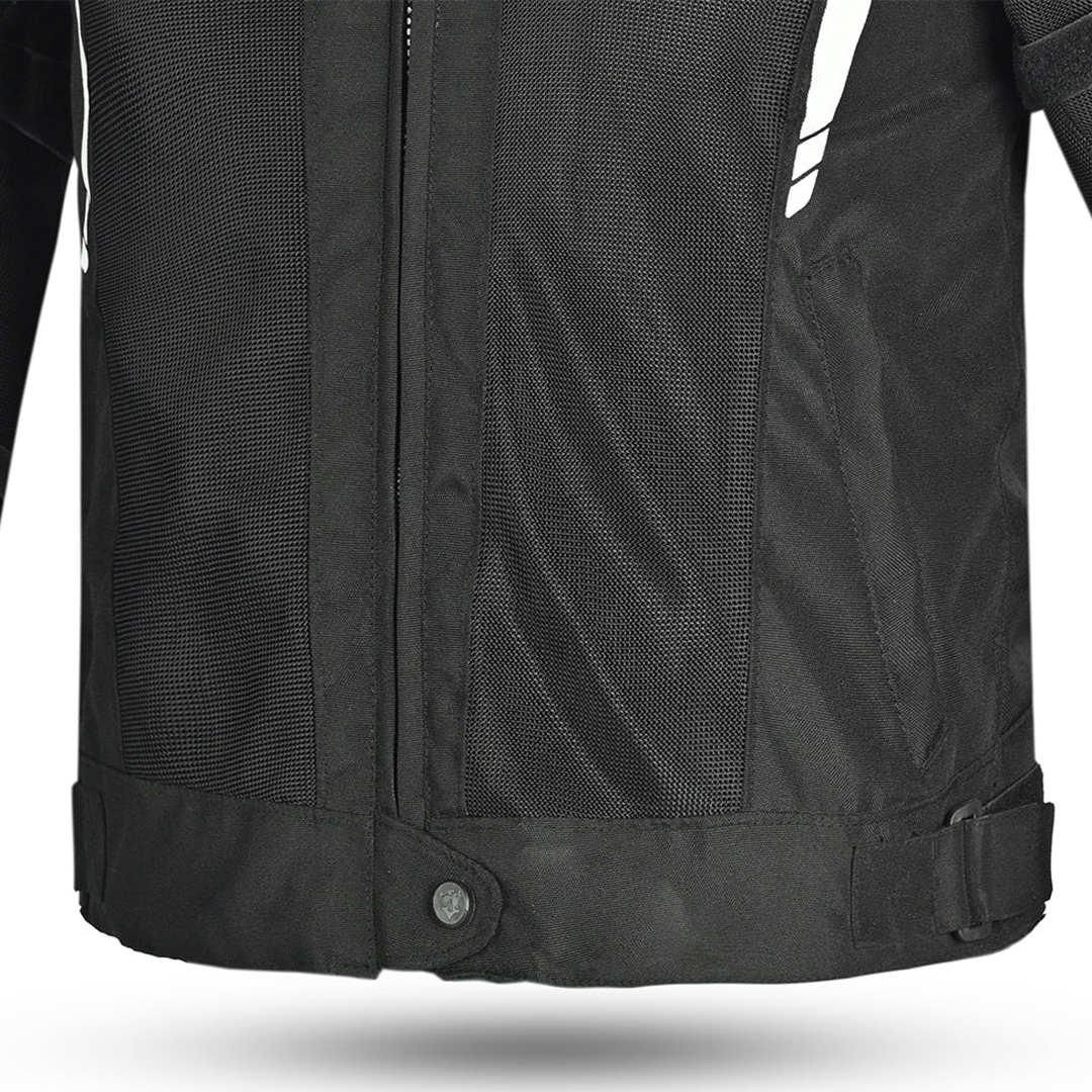 Bela Sprinter Men Motorcycle Textile Jacket Black/Yellow Fluro