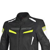 Bela Sprinter Men Motorcycle Textile Jacket Black/Yellow Fluro