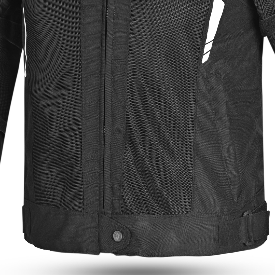 BELA Sprinter Textile Motorbike Jacket Black/White/Grey