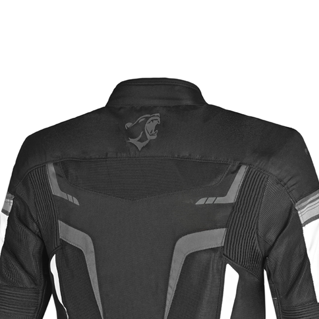BELA Sprinter Textile Motorbike Jacket Black/White/Grey
