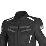 BELA Sprinter Textile Motorbike Jacket Black/White/Grey