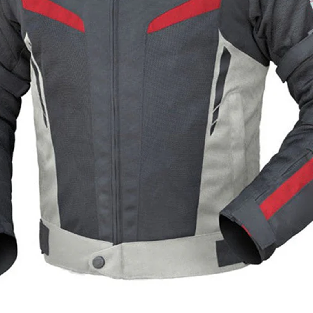 BELA Sprinter Motorbike Textile Jacket Black/Ice/Red