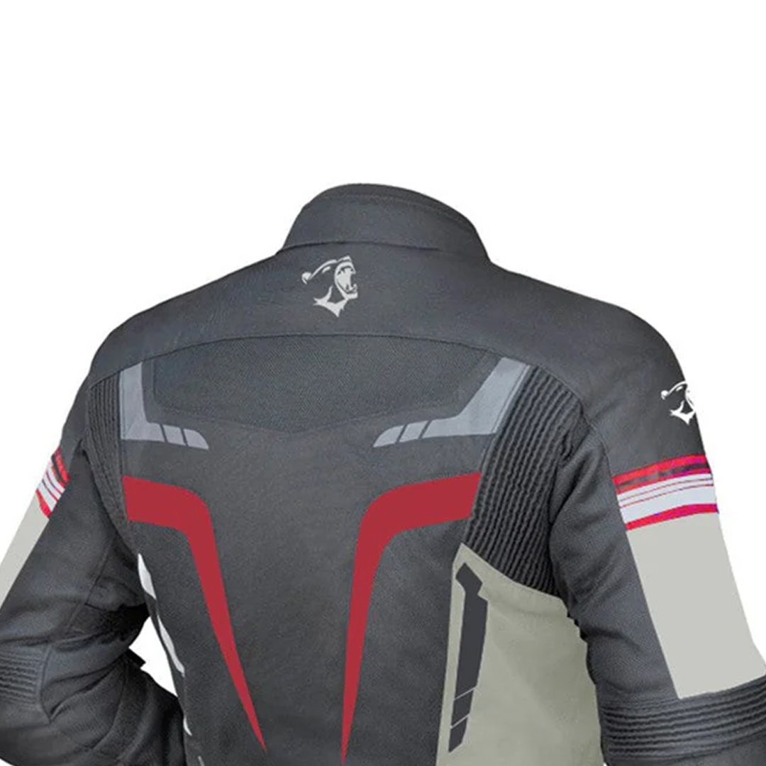 BELA Sprinter Motorbike Textile Jacket Black/Ice/Red