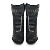 BELA STRIP MOTORCYCLE RACING LEATHER BOOTS BLACK GREY