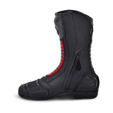 BELA STRIP MOTORCYCLE RACING BOOTS BLACK RED