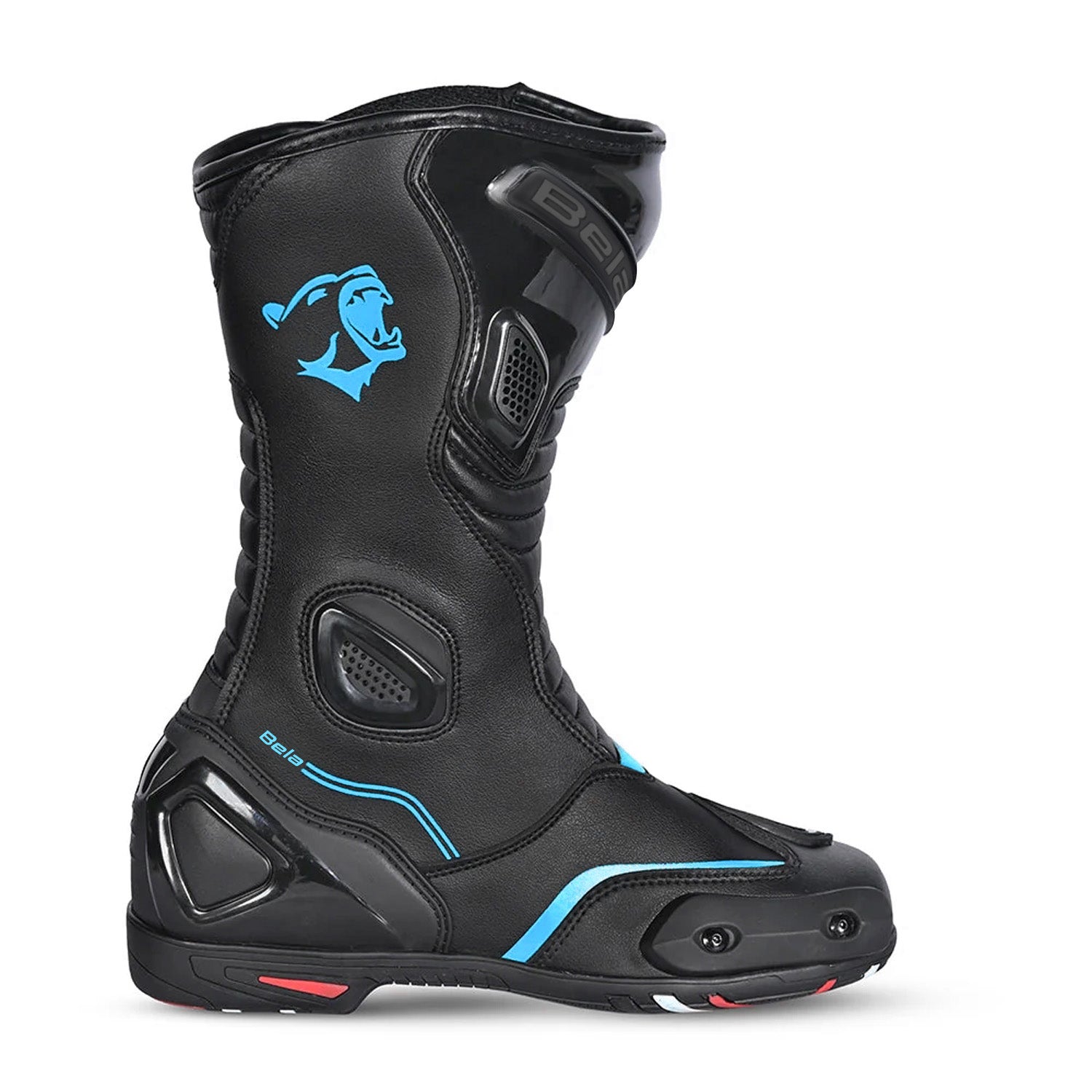 BELA Strip Lady Motorcycle Racing Boots Black/Blue