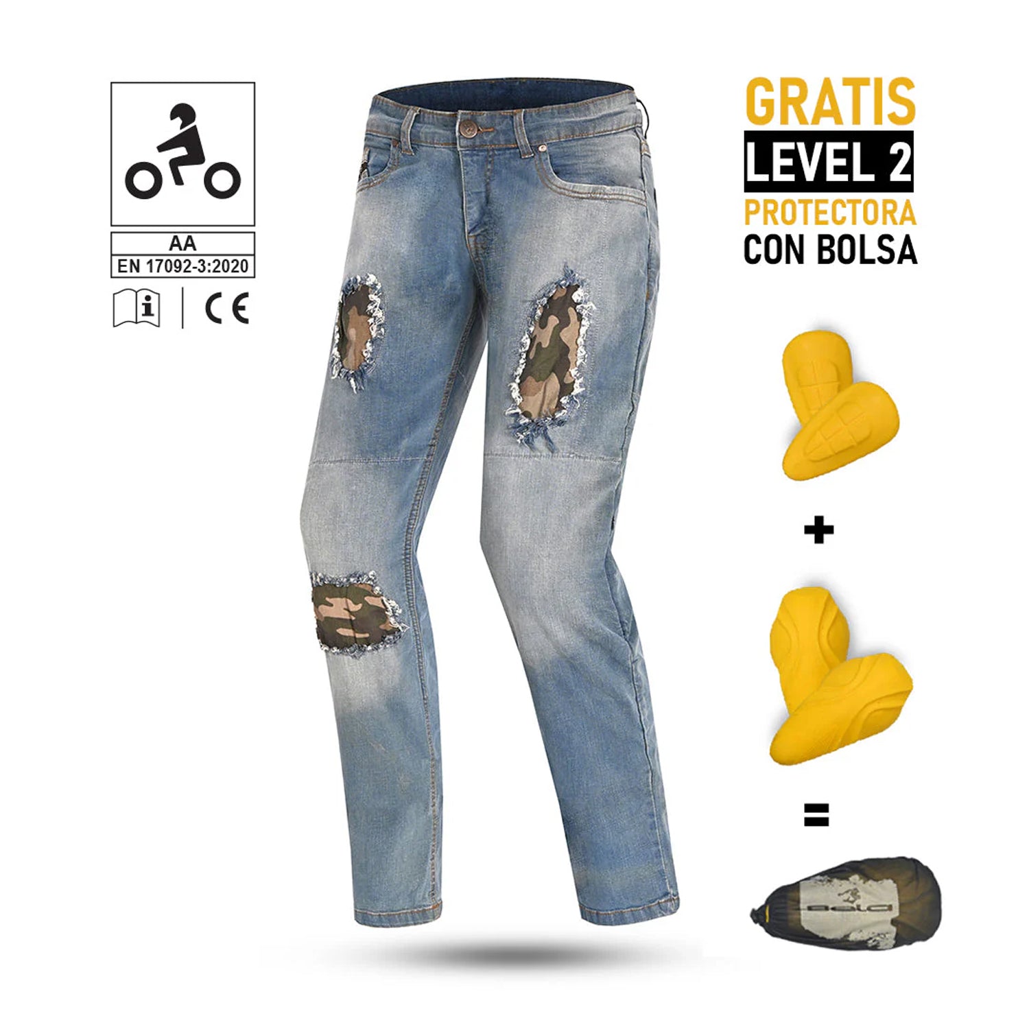 BELA Stone Denim Jeans BLUE