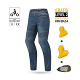 BELA Street Lady Motorcycle Jeans Blue CE Approved