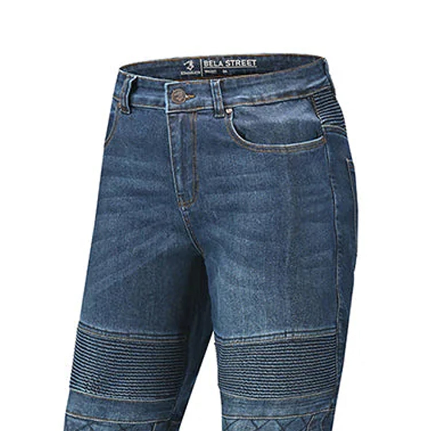 BELA Street Lady Motorcycle Jeans Blue CE Approved