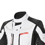 Bela Transformer Motorcycle Touring Water-Resistant Jacket Ice Black Blue