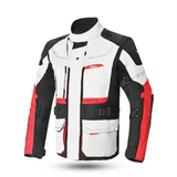 Bela Transformer Motorcycle Touring Jacket Ice Black Red