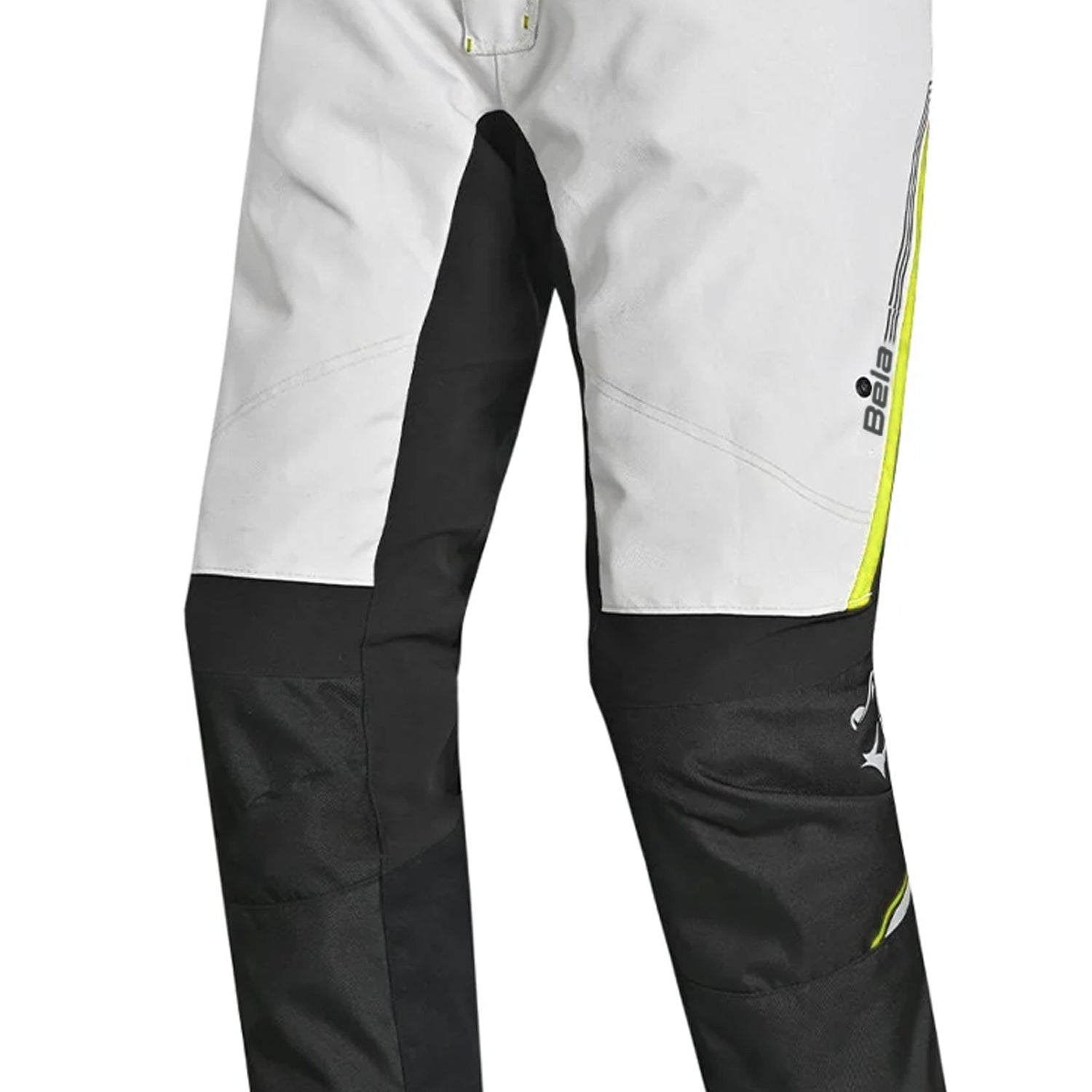 BELA Tour To Snow Motorcycle Textile Pant Black Ice Yellow