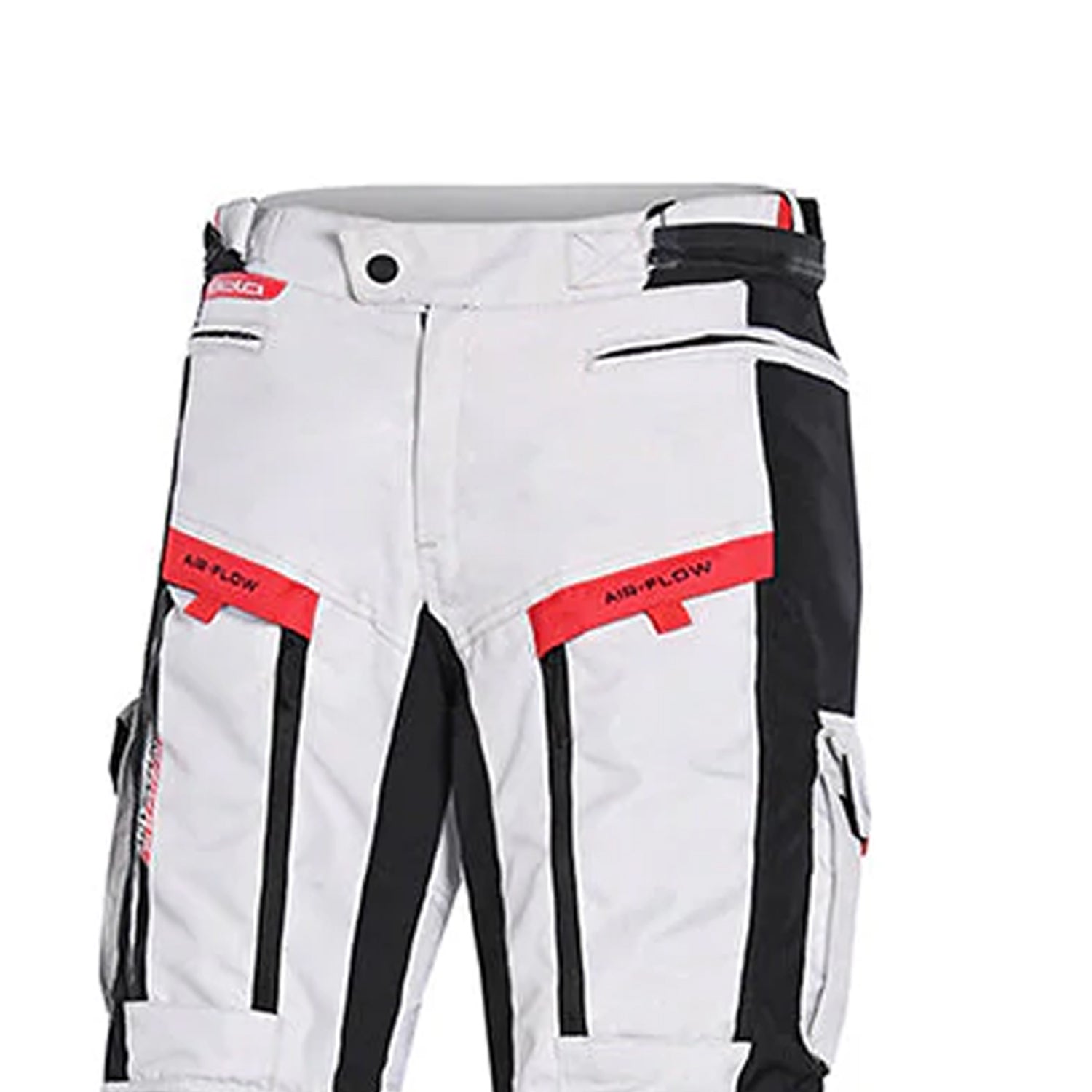 BELA Transformer 34L Motorcycle Textile Pant ICE BLACK RED