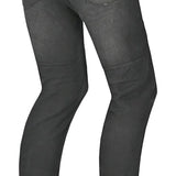 BELA URBAN LADY MOTORCYCLE DENIM JEANS BLACK SPRAY