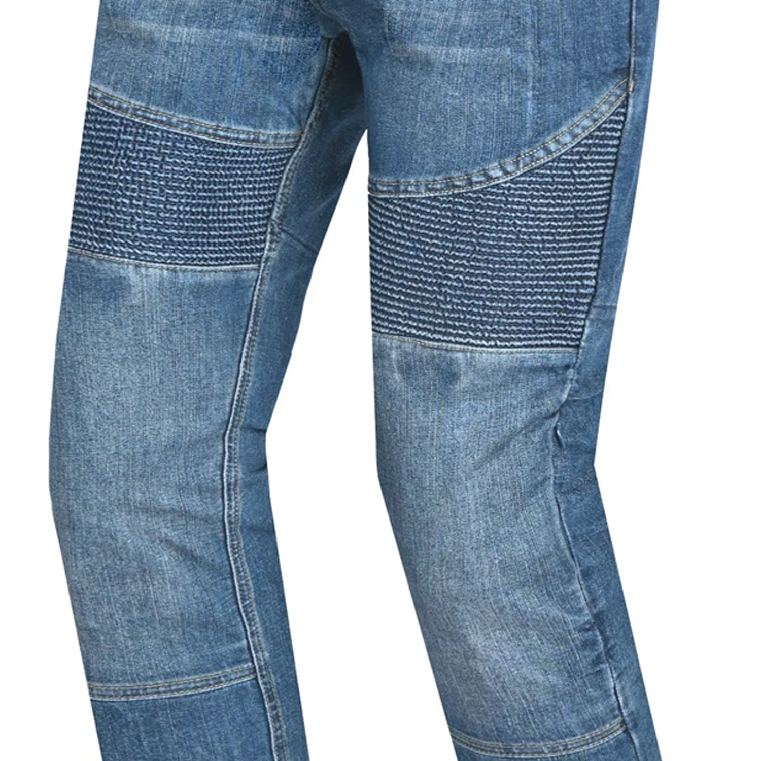 BELA URBAN LADY MOTORCYCLE DENIM JEANS BLUE SPRAY