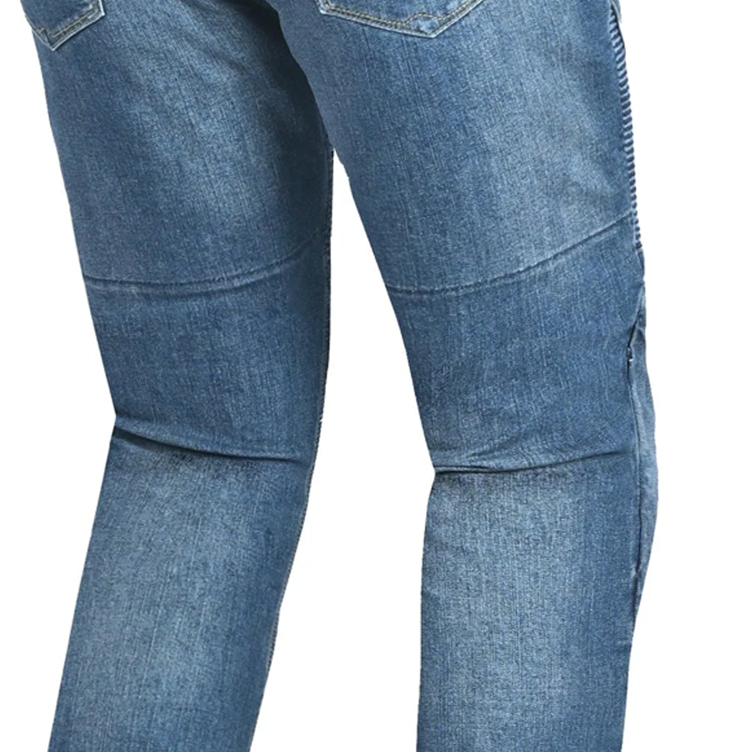 BELA URBAN LADY MOTORCYCLE DENIM JEANS BLUE SPRAY