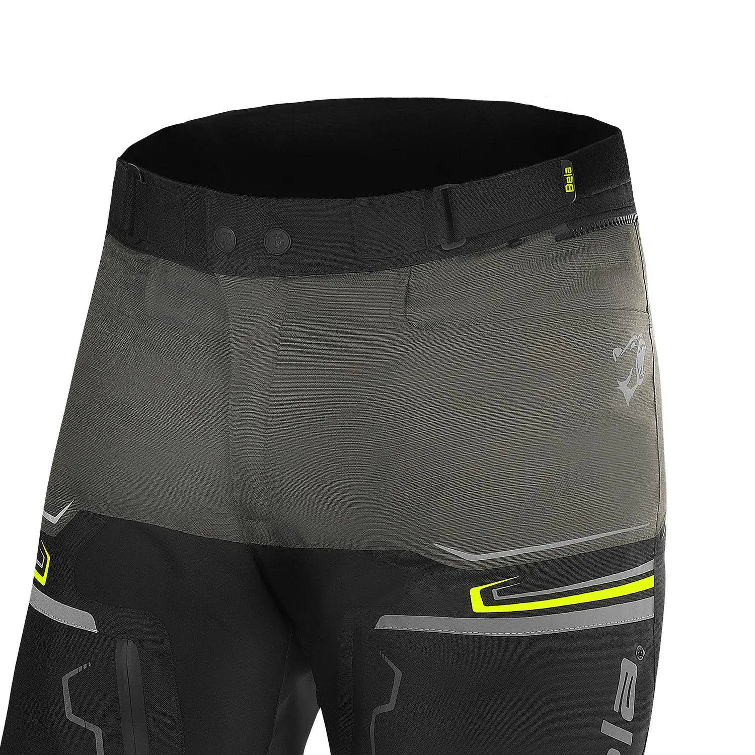 BELA WATSON PANTALON DE MOTO VERDE NEGRO