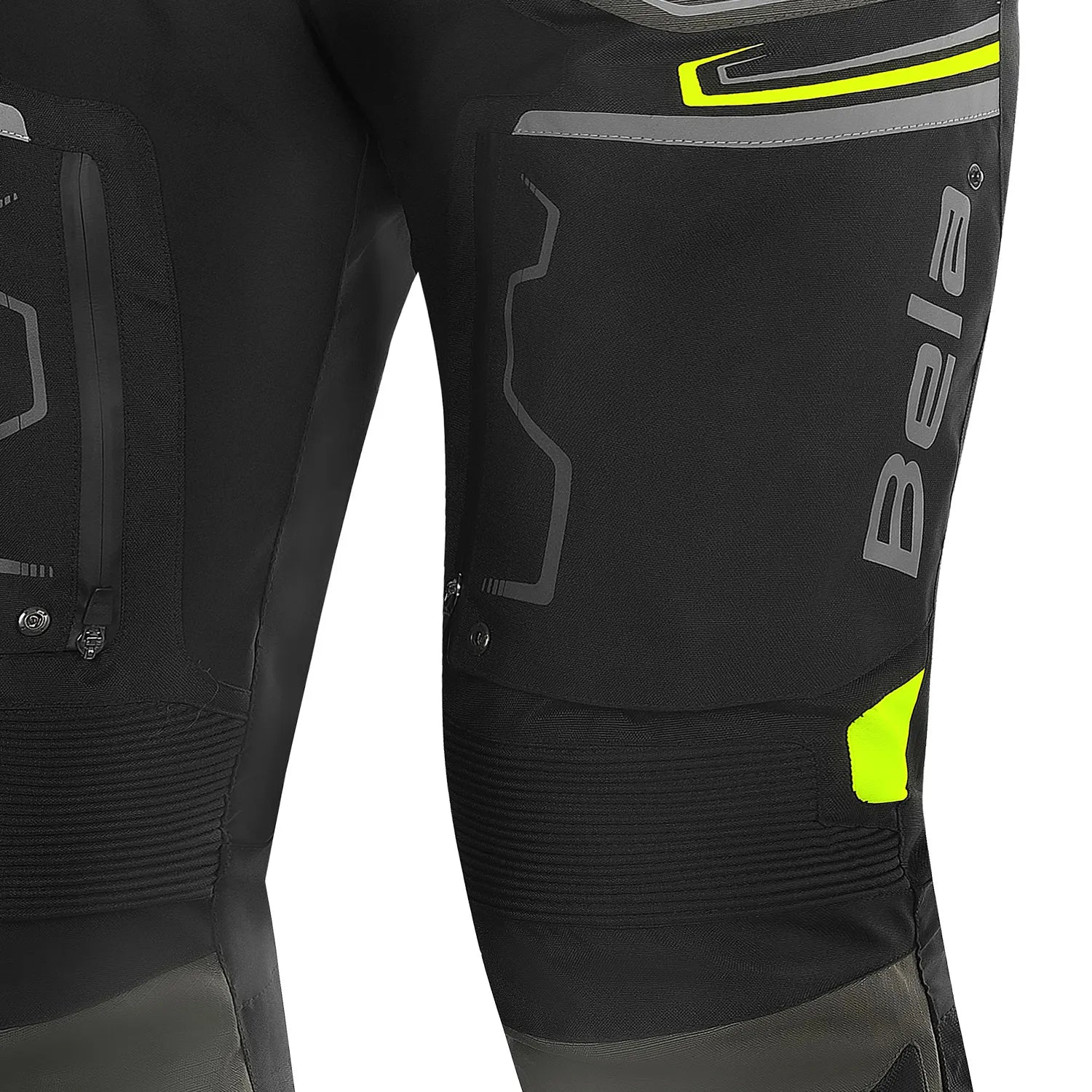 BELA WATSON PANTALON DE MOTO VERDE NEGRO