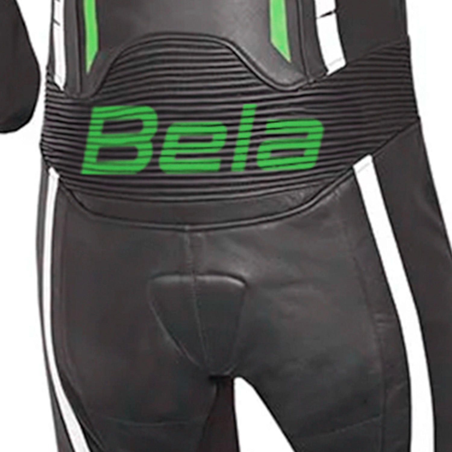 BELA X-Race 1PC Motorcycle Racing Leather Suit Black White Green