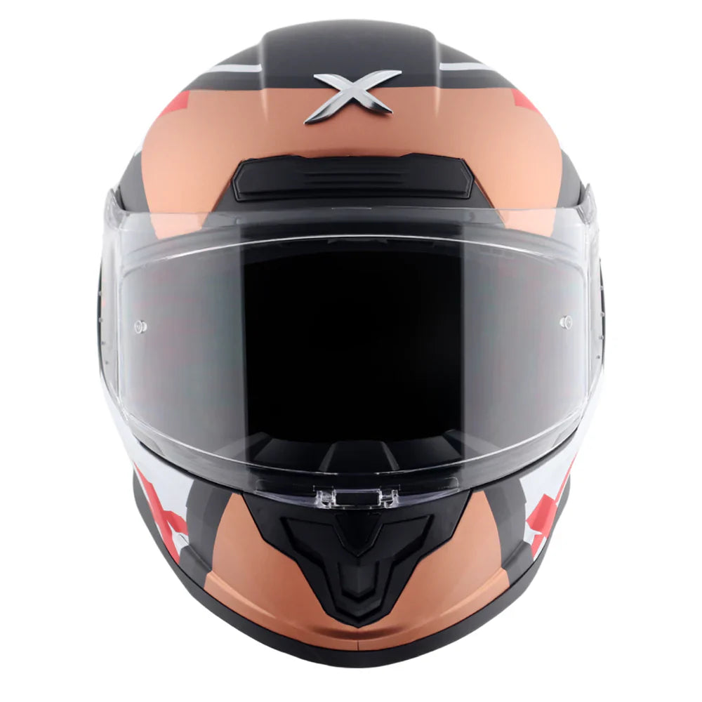 AXOR SABER X SPORTS HELMET BLACK MATTE ORANGE
