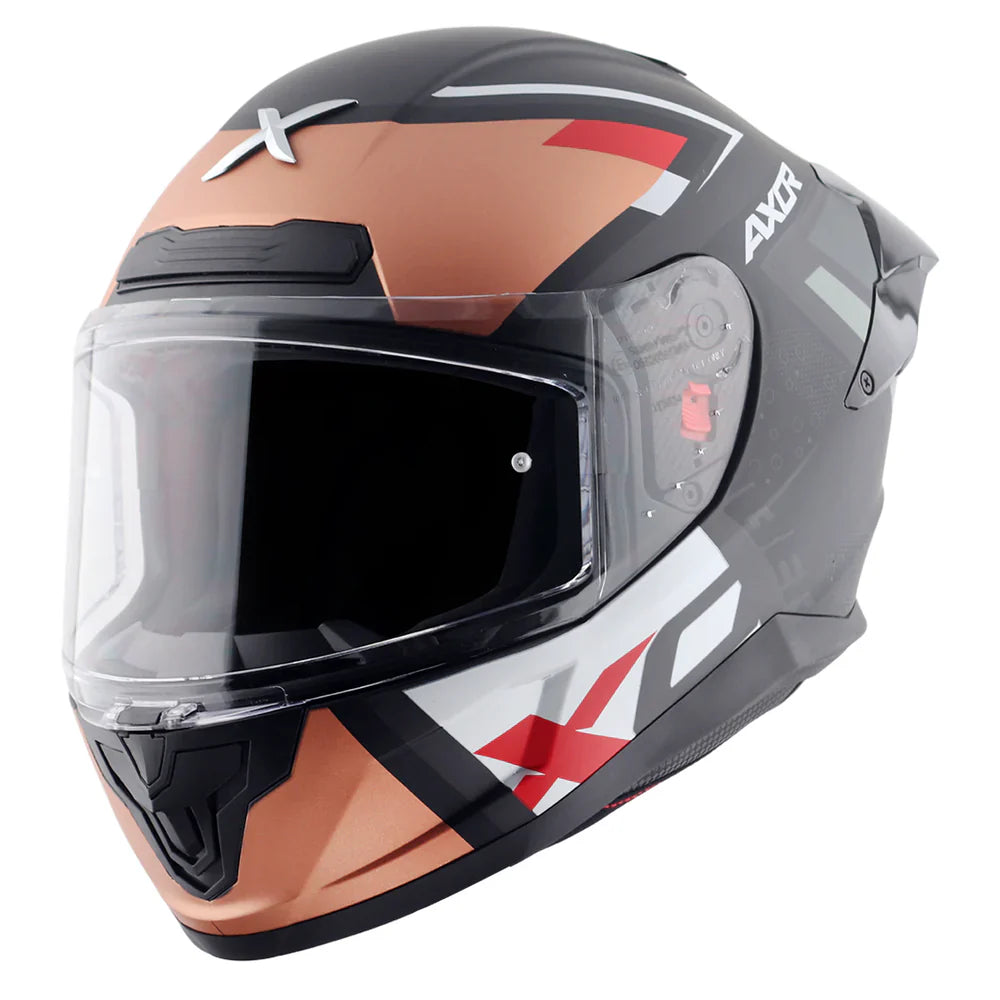 AXOR SABER X SPORTS HELMET BLACK MATTE ORANGE