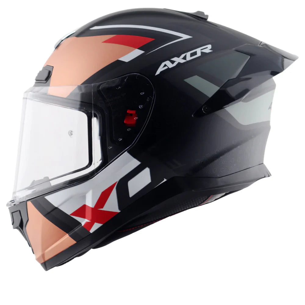 AXOR SABER X SPORTS HELMET BLACK MATTE ORANGE