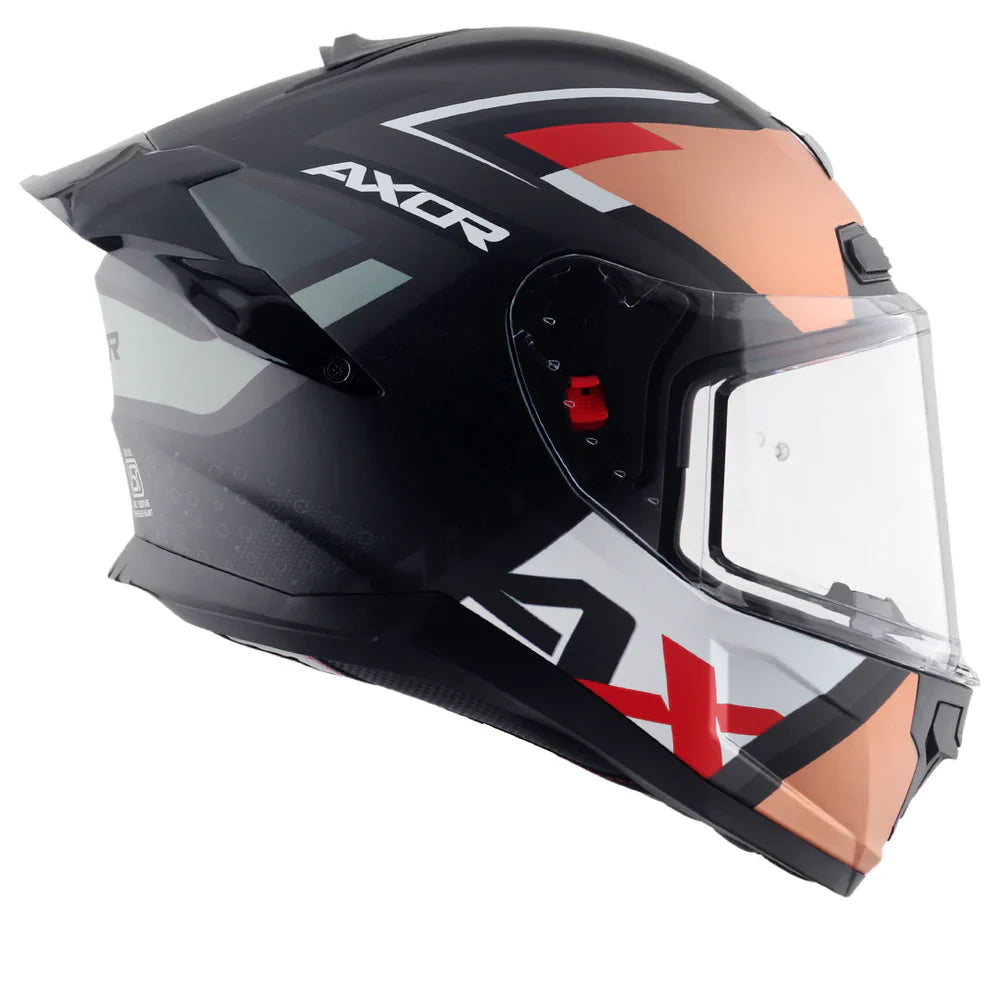 AXOR SABER X SPORTS HELMET BLACK MATTE ORANGE