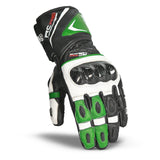 Bela Rocket Long Racing Gloves White Black Green