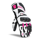 BELA Venom RS Lady Motorbike Racing Gloves Ladies White Black Pink 