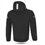 BELA Breeze Softshell Motorbike Riding Hoodie Black Gray 