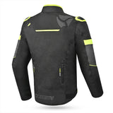 R-TECH Knight Rider Motorcycle Textile Jacket (Short) Black/Anthracite/Yellow