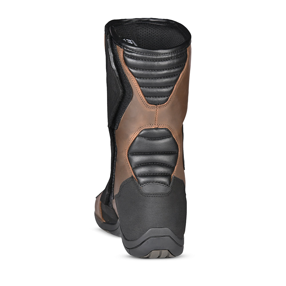 R-TECH Trojan Lunar Touring Motorcycle Boots Brown