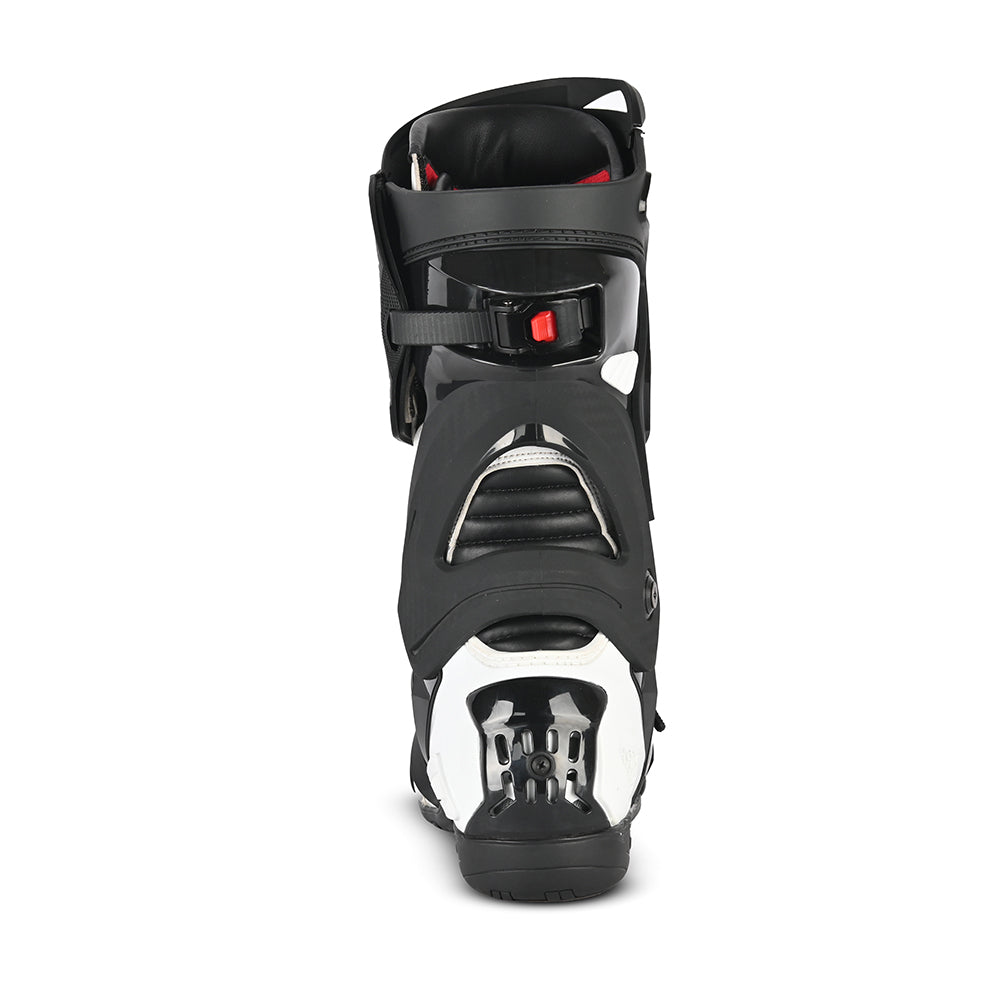 BELA RACE PRO MOTORCYCLE RACING LEATHER BOOTS BLACK WHITE