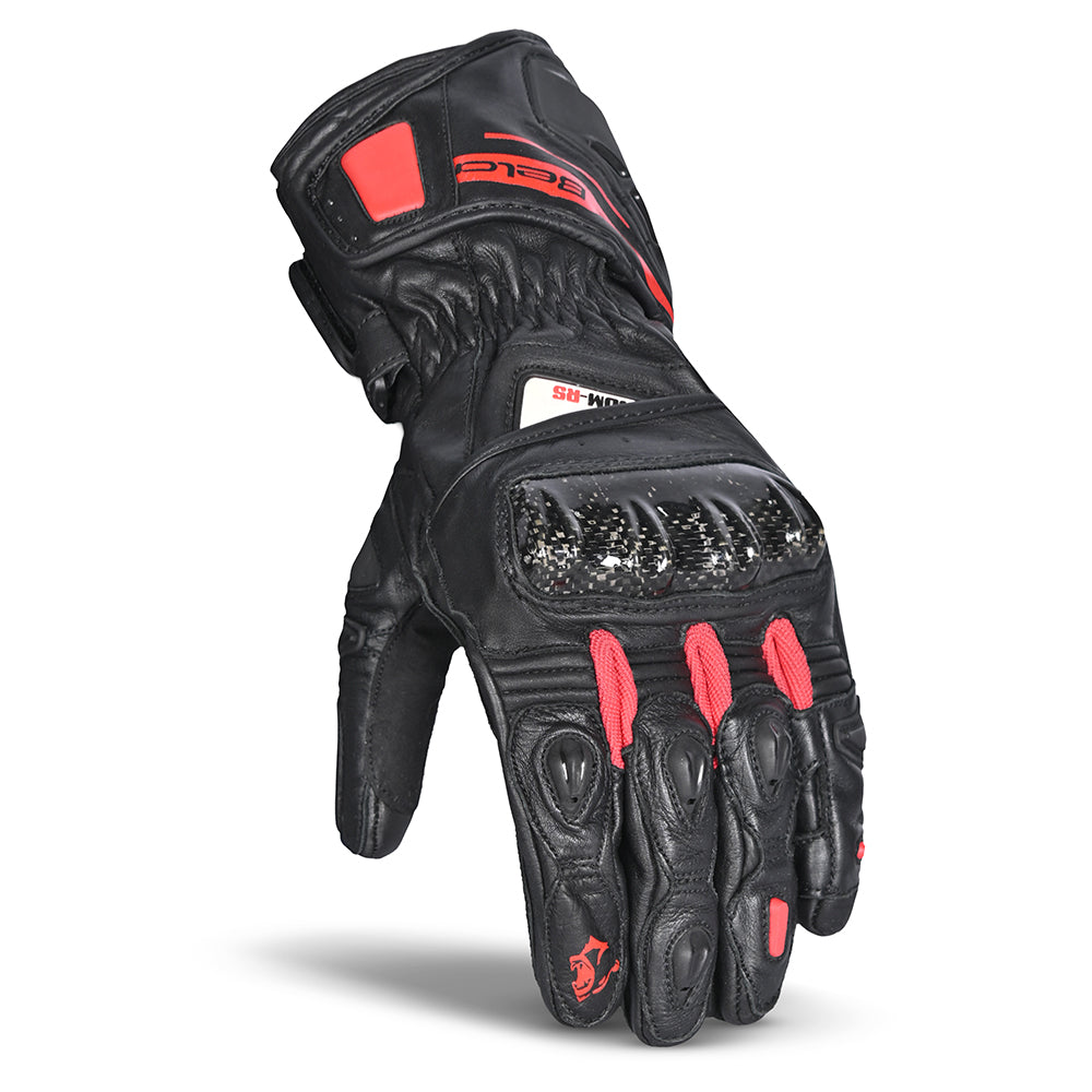 BELA Venom RS Motorcycle Racing Gloves Ladies Black Red 