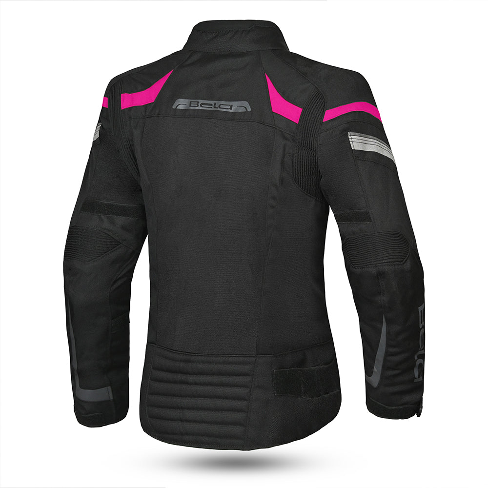 Bela Highland Lady Motorcycle Jacket Black/Pink